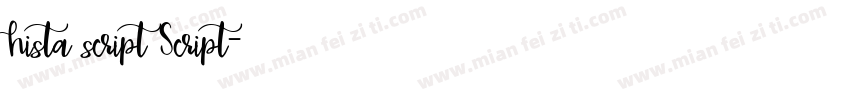 hista script Script字体转换